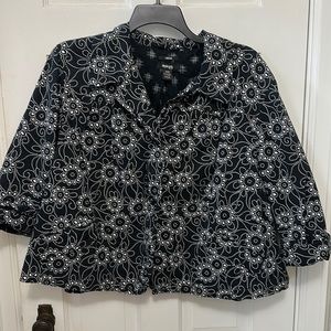 Patterned blazer, size 20 W style and Company